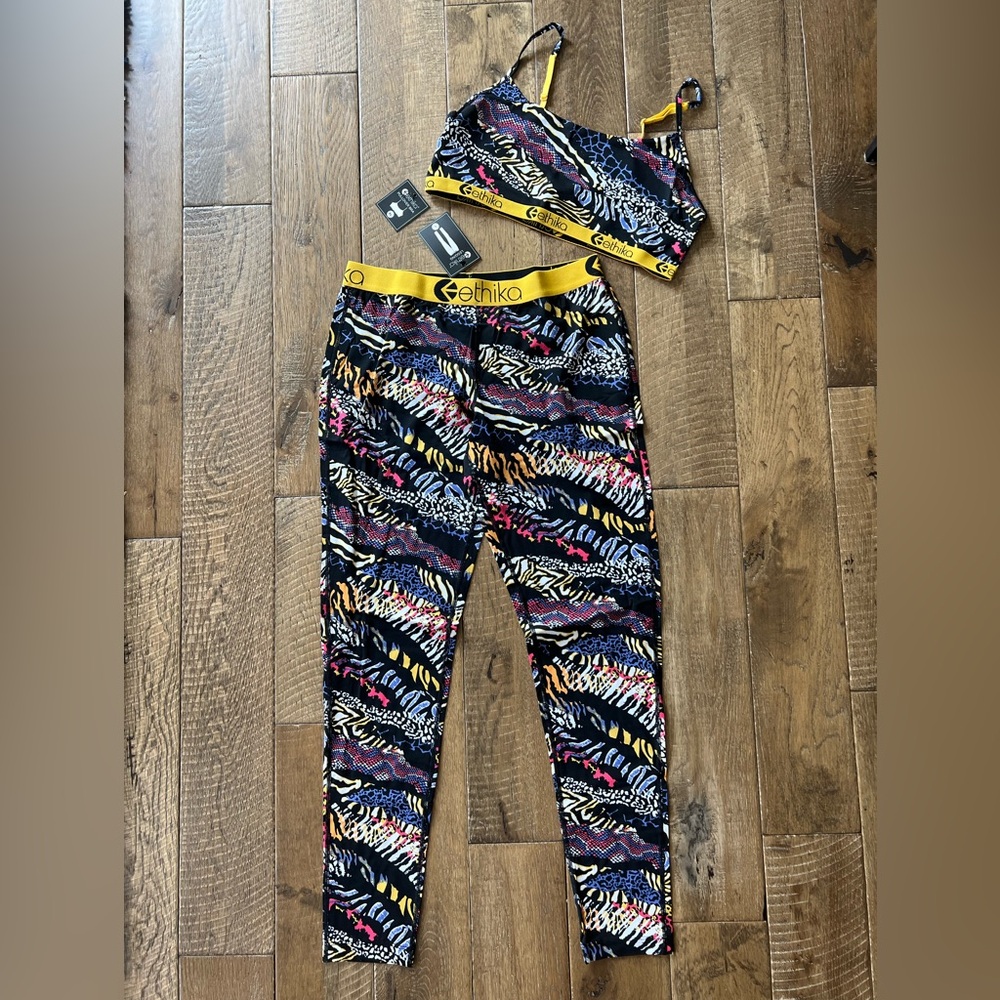 Ethika Jungle Camo Sports Bra and Legging Set